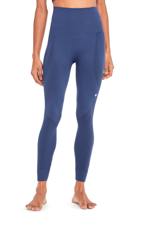 Legging Fitness com Bolso Pontos Azul