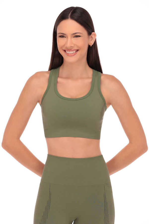 Top Fitness Dupla Face Nadador Pontos Verde