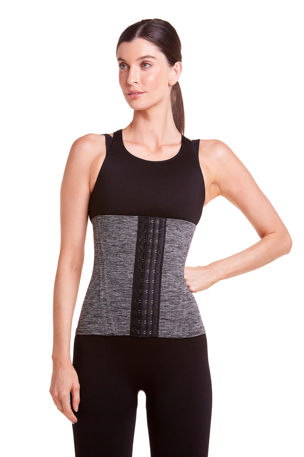 Corset Modelador Fitness Sem Costura Afina Cintura Ônix