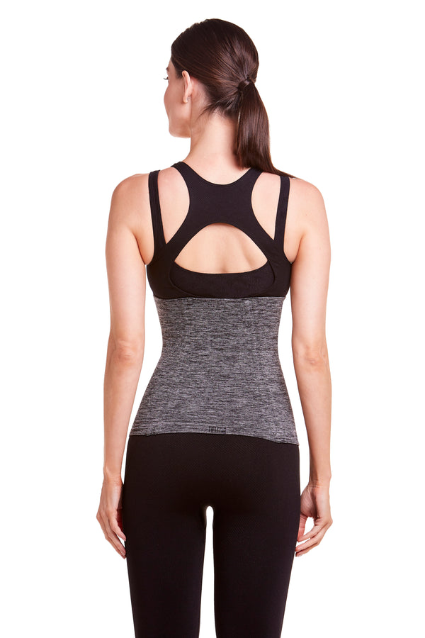 Corset Modelador Fitness Sem Costura Afina Cintura Ônix