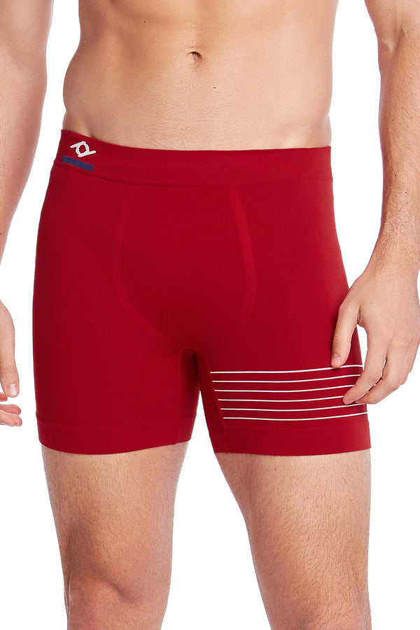 Cueca Boxer Microfibra Sem Costura Ivy Vermelho