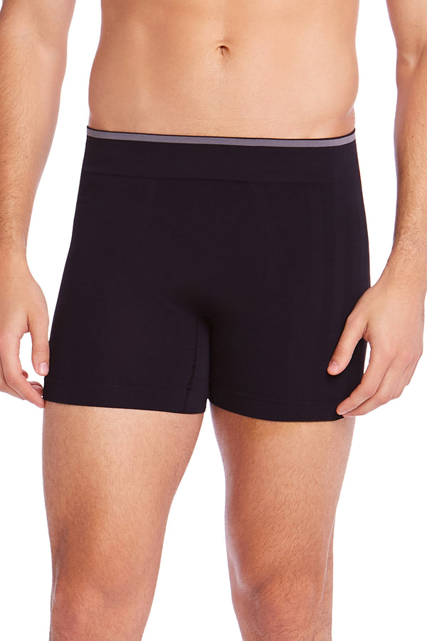 Cueca Boxer Microfibra Sem Costura Active Preto