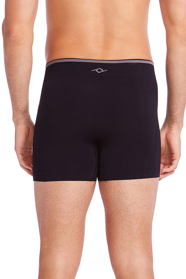 Cueca Boxer Microfibra Sem Costura Active Preto