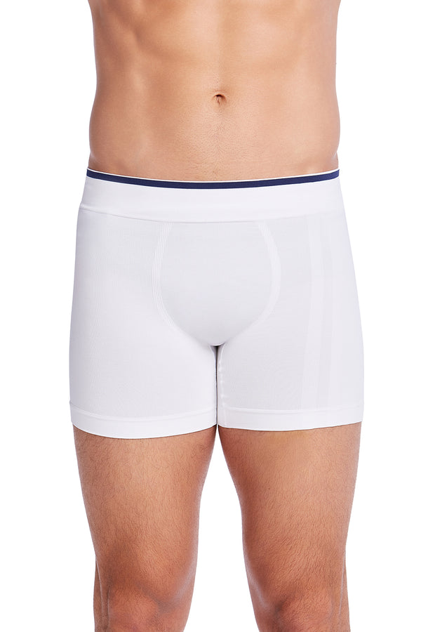 Cueca Boxer Microfibra Sem Costura Active Branco