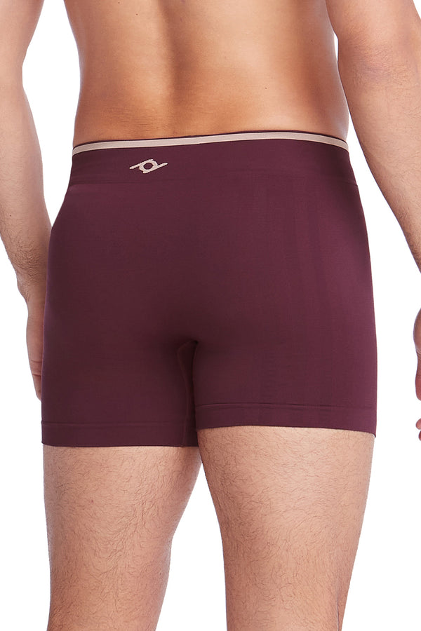 Cueca Boxer Microfibra Sem Costura Active Vinho
