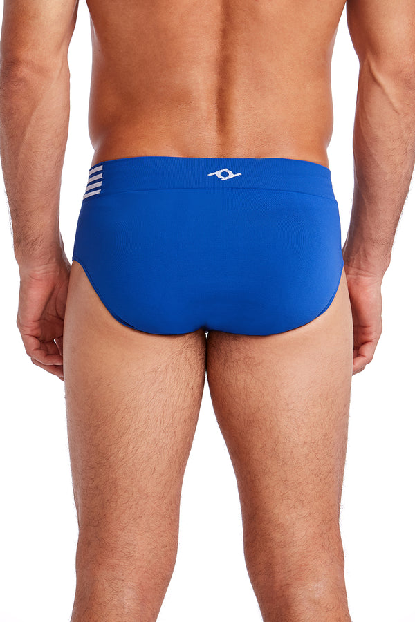Cueca Slip Prime Listra Lateral Azul