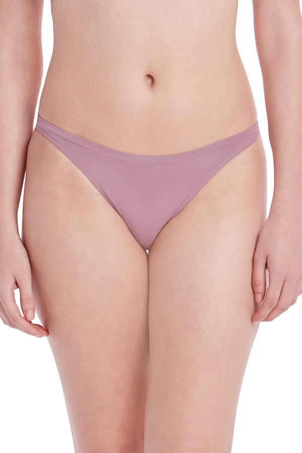 Calcinha Básica Tanga Com Fundo De Algodão Lilac