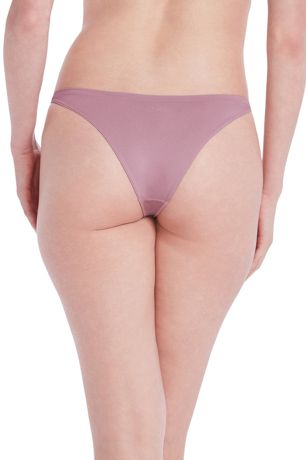 Calcinha Básica Tanga Com Fundo De Algodão Lilac