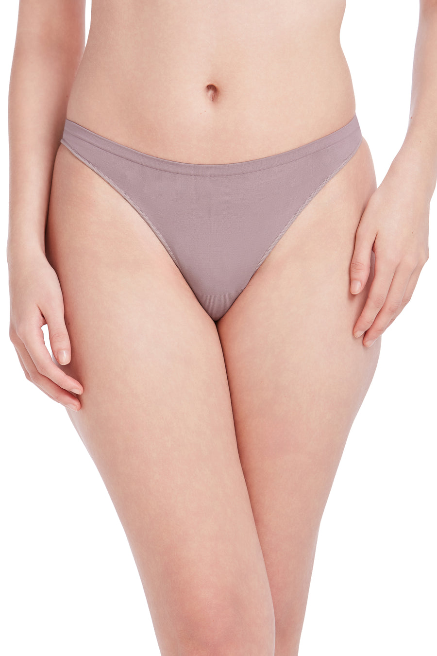 Calcinha Básica Fio Dental Com Fundo De Algodão Lilac