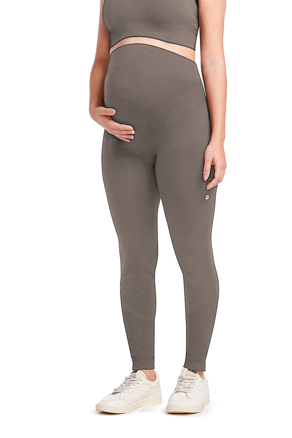 Legging Fitness para Gestante Sépia