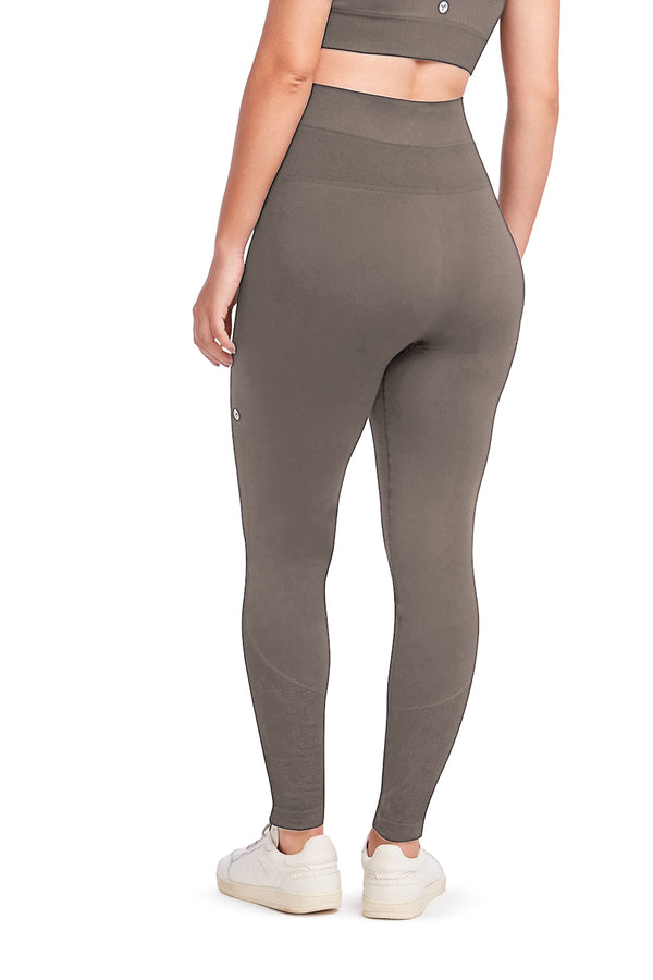 Legging Fitness para Gestante Sépia