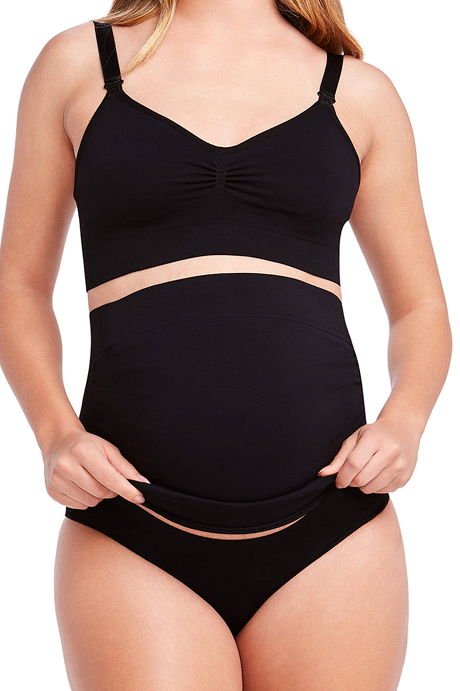Faixa de Barriga Sustentação para Gestante Preto