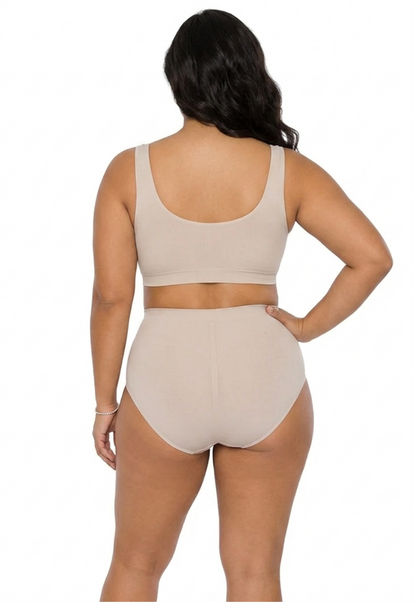 Calcinha Modeladora Cintura Alta Afina Cintura Base