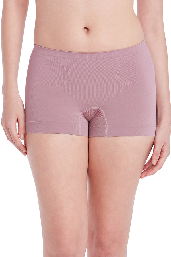 Calcinha Básica Boxer Com Fundo De Algodão Lilac