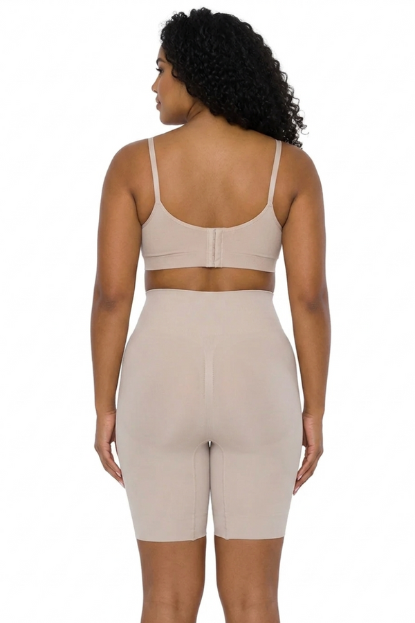 Bermuda Modeladora Cintura Alta Emana Ameniza Celulite Base