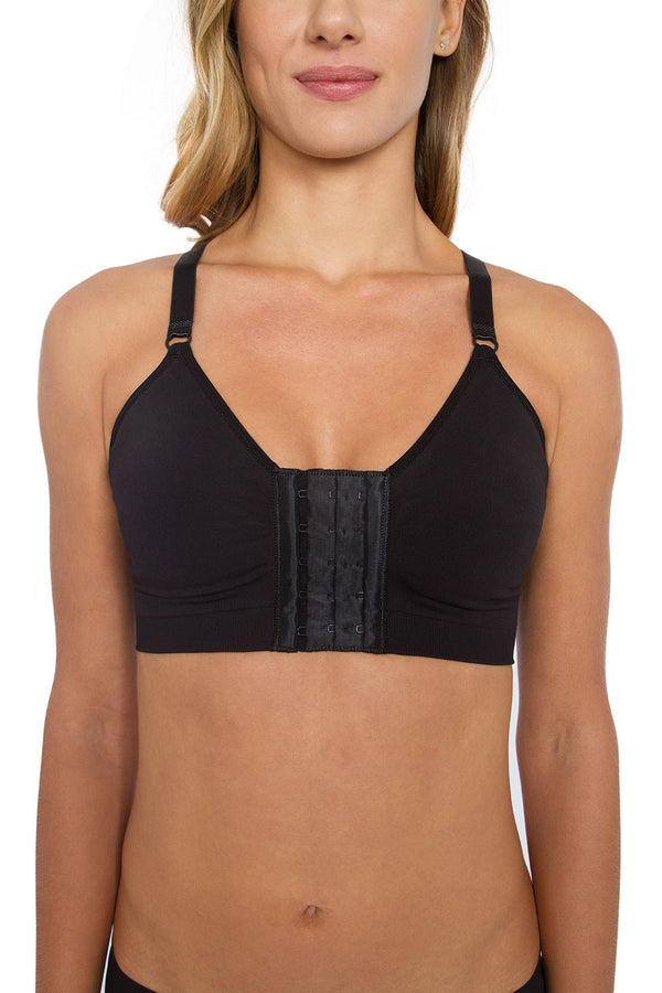 Sutiã Pós Cirúrgico Alta Compressão Preto