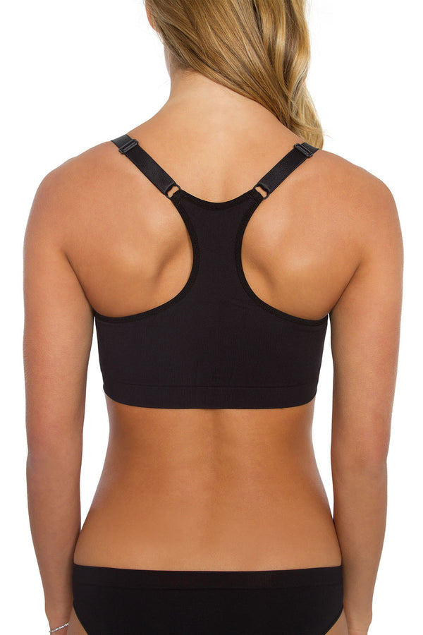 Sutiã Pós Cirúrgico Alta Compressão Preto