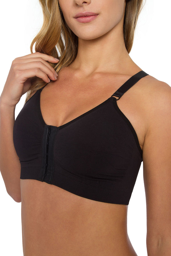 Sutiã Pós-Cirúrgico Alta Compressão Preto