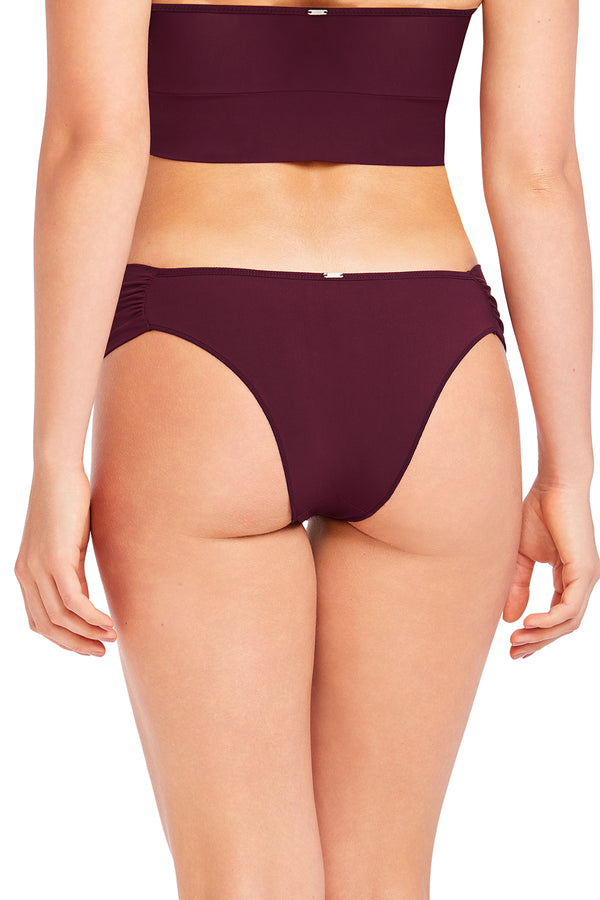 Calcinha Biquini Drapeada Basic Beauty Cereja