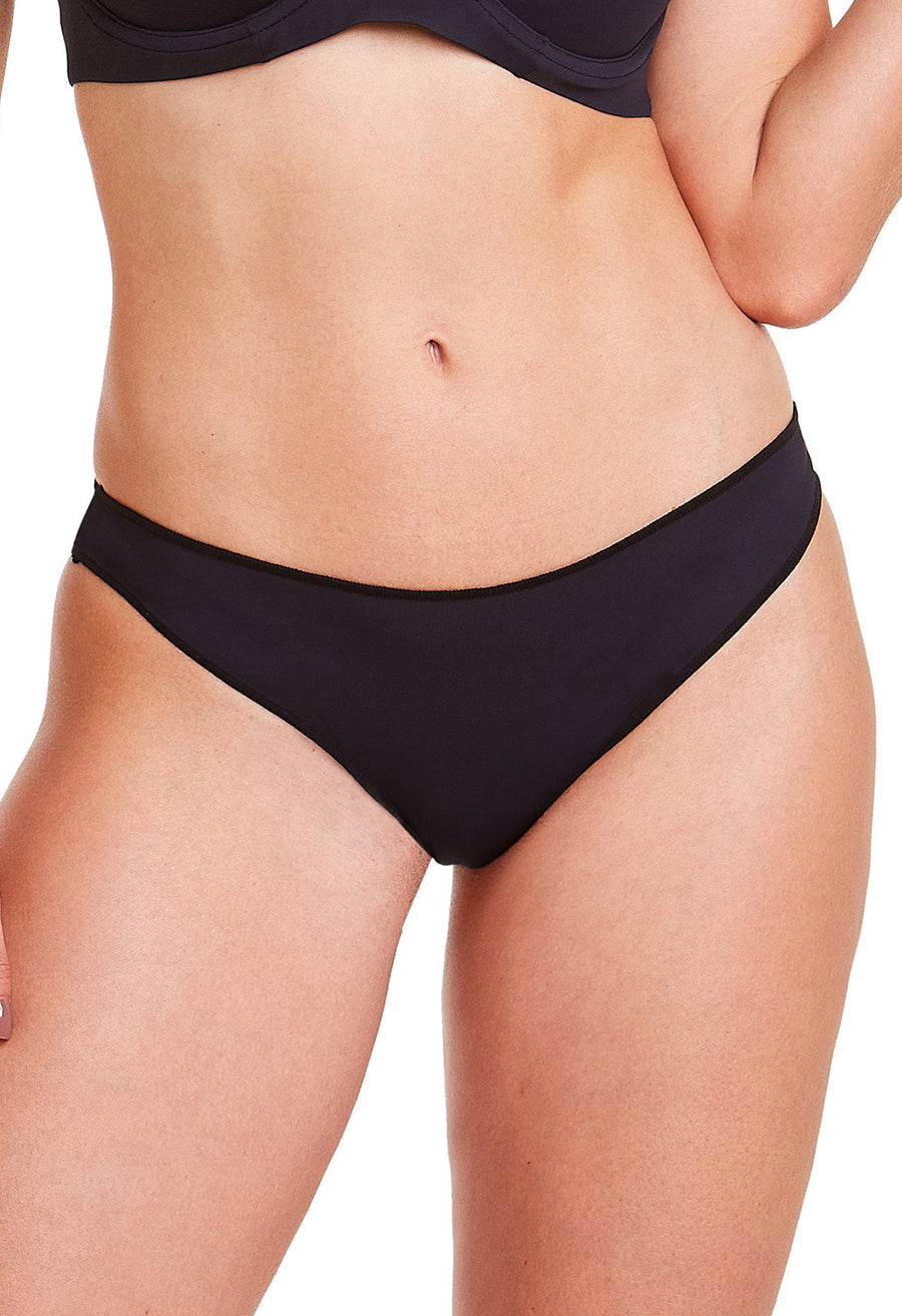 Calcinha Biquíni Reta Laterais Finas Basic Beauty Preto