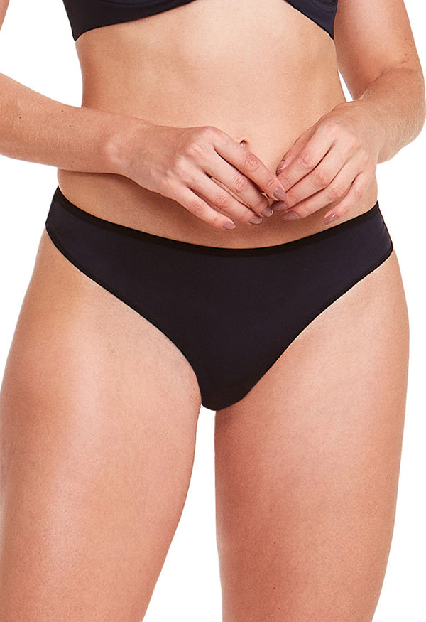 Calcinha Biquíni Fio Duplo Preto