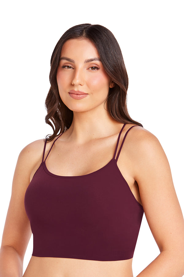 Top com Bojo Embutido sem Aro Cereja