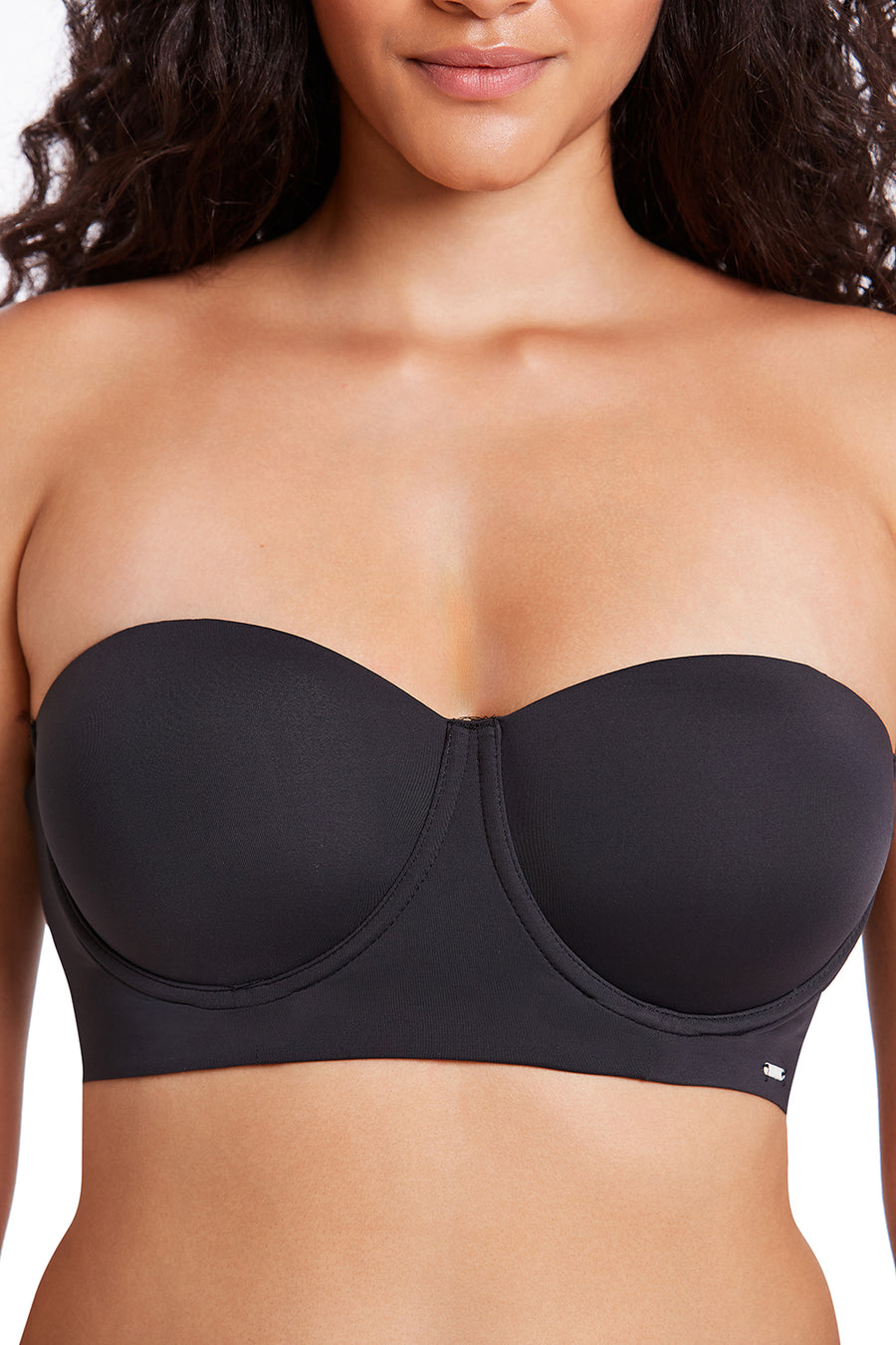 Sutiã Tomara que Caia Com Bojo e Alças Removíveis Basic Beauty Preto