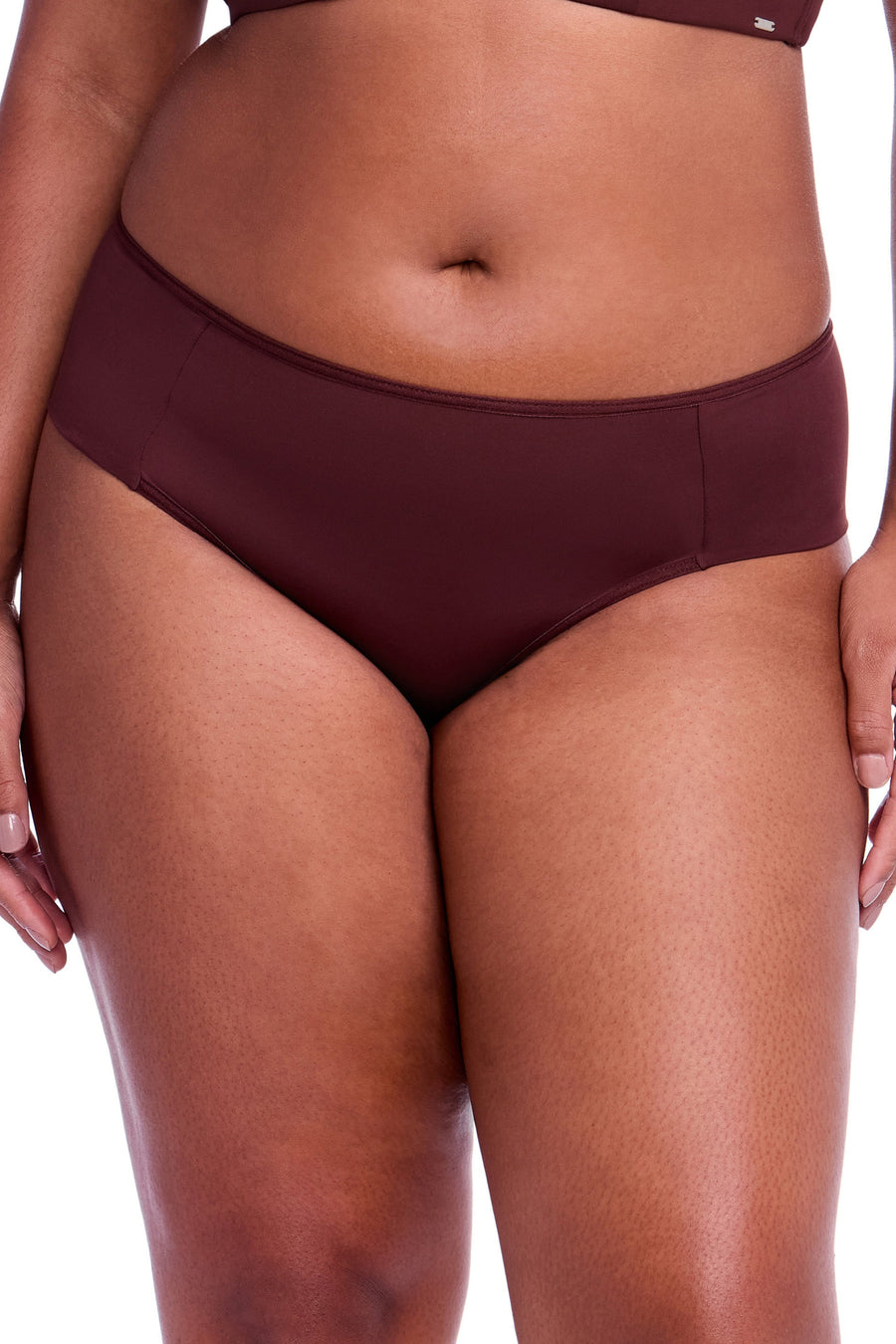 Calcinha Cavada Frente Dupla Basic Beauty Macadâmia