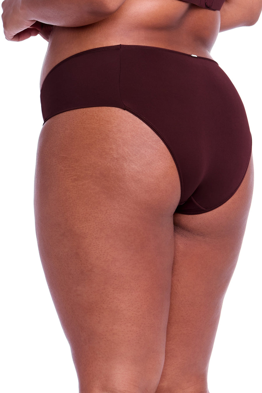 Calcinha Cavada Frente Dupla Basic Beauty Macadâmia