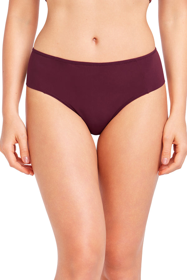 Calcinha Cavada Frente Dupla Basic Beauty Cereja