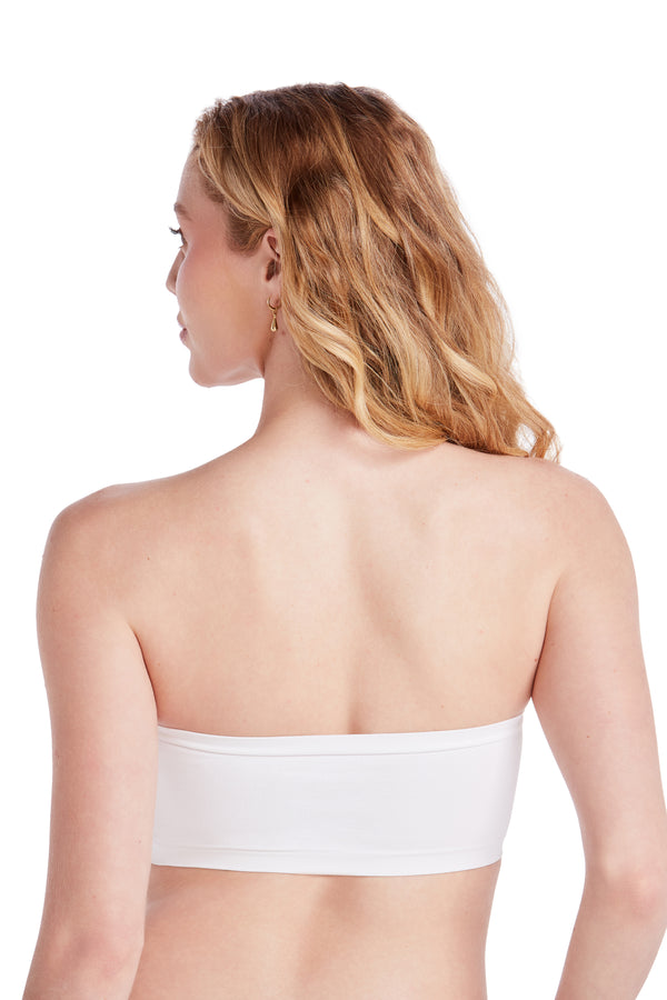 Top Faixa Tomara que Caia sem Bojo Branco