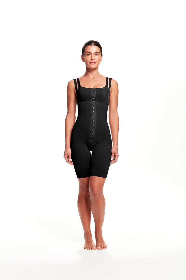 Cinta Pós-Cirúrgica Bermuda Cintura Alta Preto