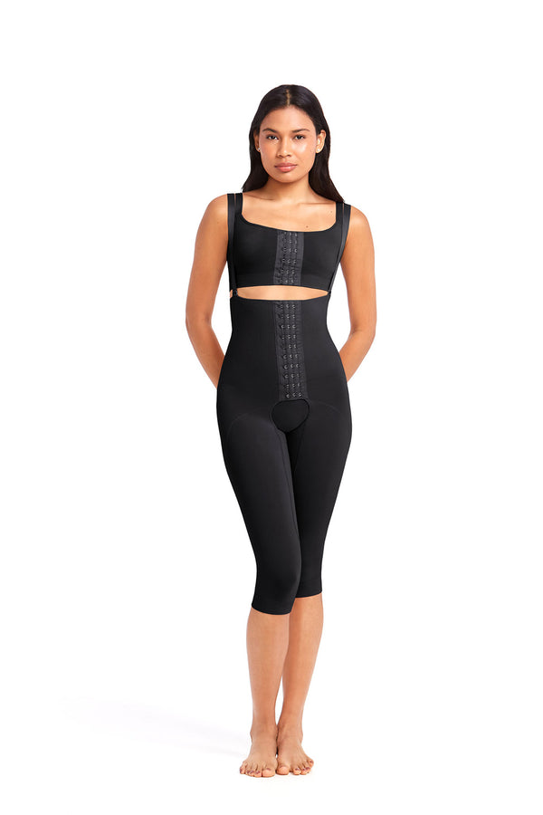 Cinta Pós-Cirúrgica 3/4 Cintura Alta Preto