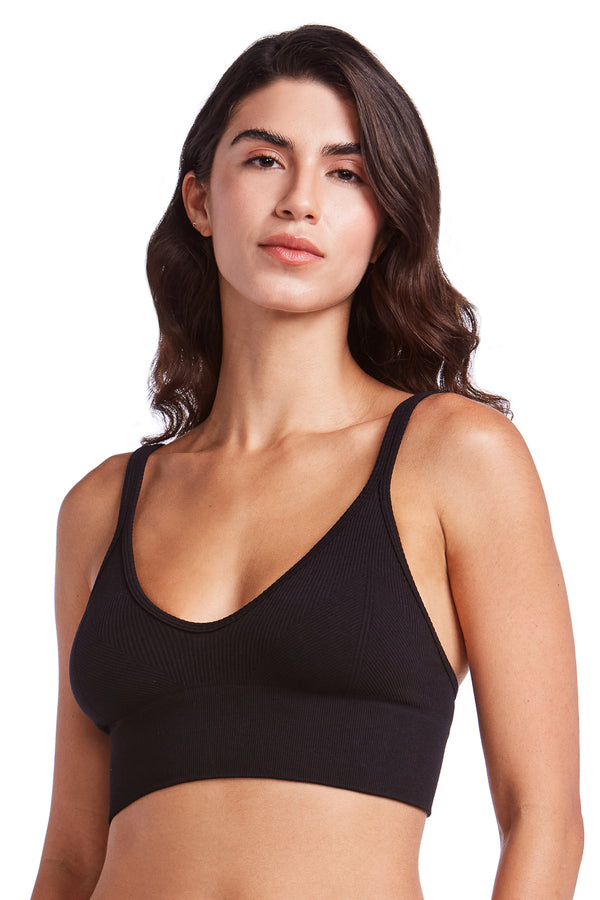 Top Sem Bojo Canelado Essentials Preto