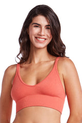 Top Sem Bojo Canelado Essentials Laranja