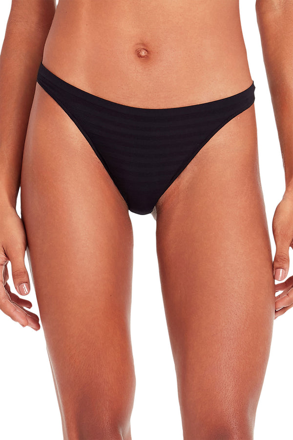 Calcinha Tanga Listrado Fun Preto