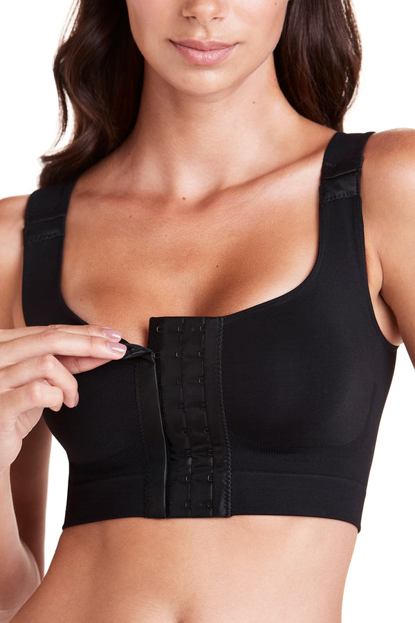 Top Pós-Cirúrgico Com Regulagem Nas Alças Preto