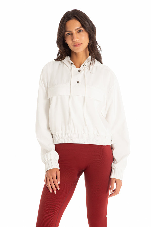 Jaqueta Corta Vento Fitness Impulse Branco