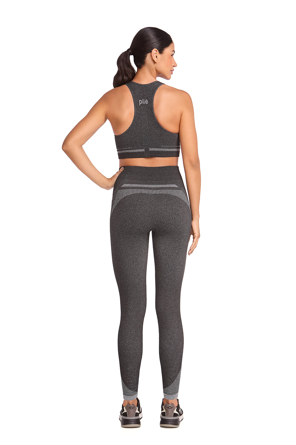 Top Fitness Nadador Preto Mescla
