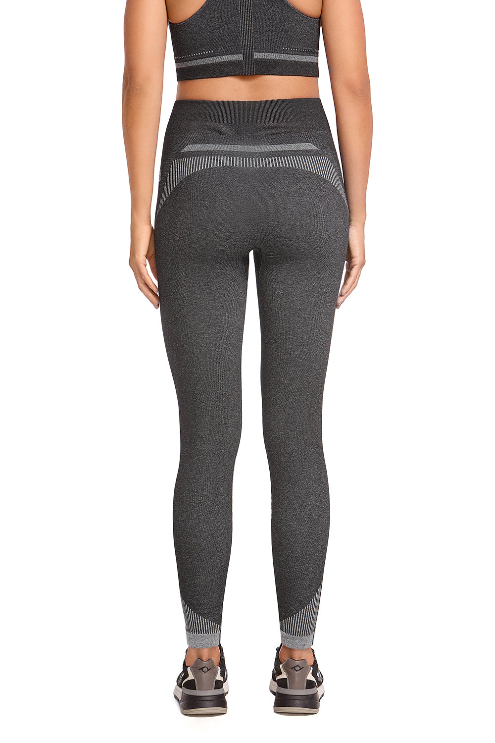 Legging Fitness Com Bolso Interno Preto Mescla