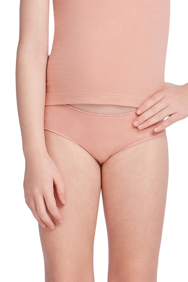 Calcinha Infantil Biquíni Algodão Linho