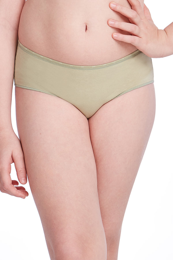 Calcinha Infantil Cintura Média Algodão Cidreira