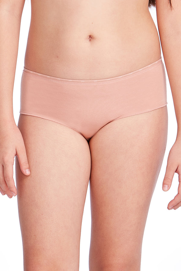 Calcinha Infantil Cintura Média Algodão Linho