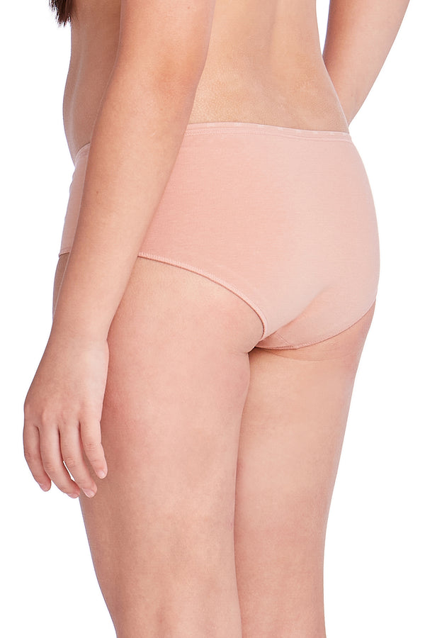 Calcinha Infantil Cintura Média Algodão Linho