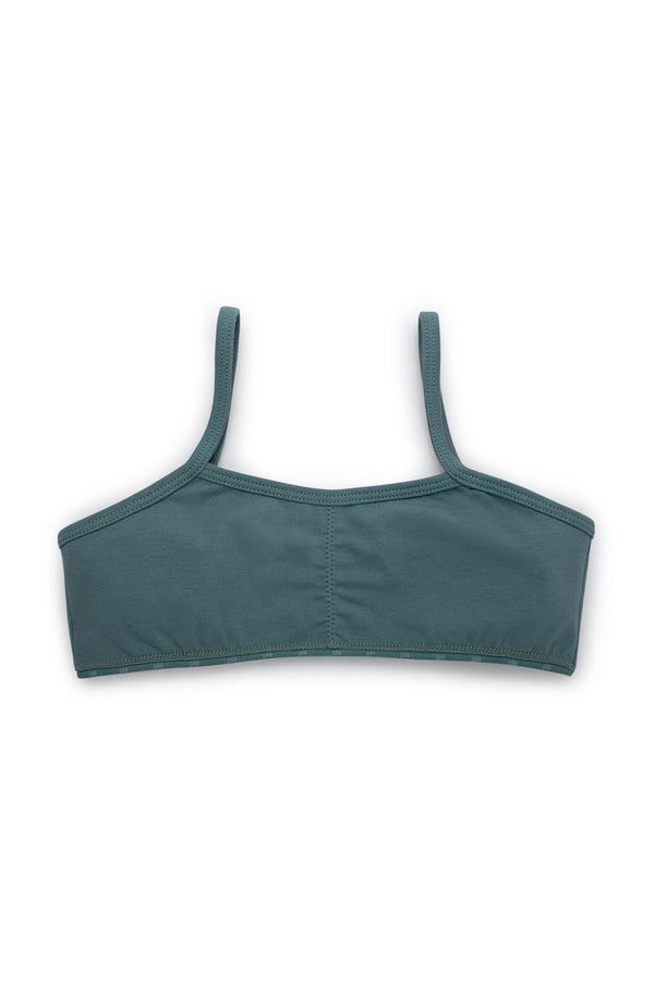 Top Infantil Drapeado Algodão Sem Bojo Menta