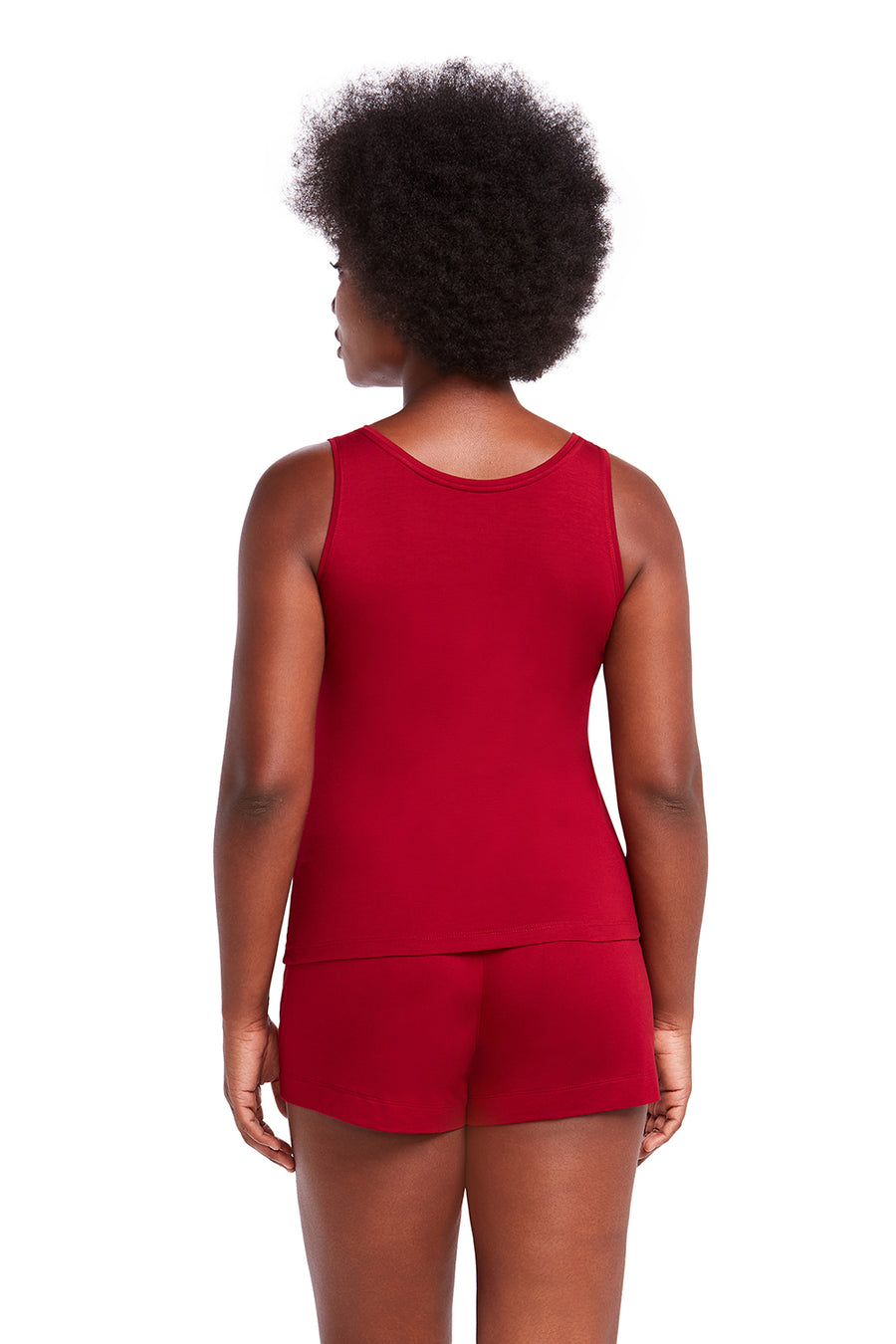 Pijama Curto Regata Viscose Bordô