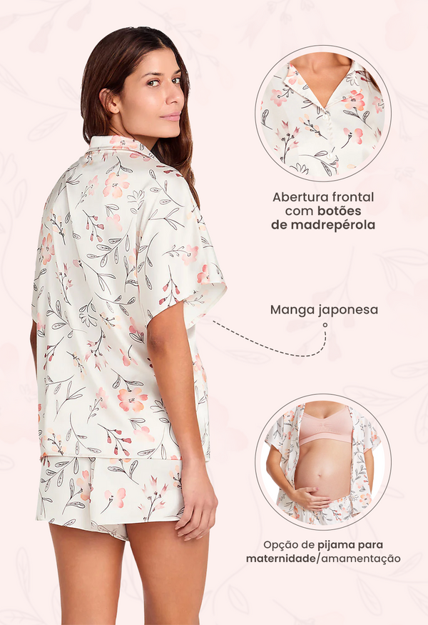 Camisa Dreams Com Abertura Frontal Aquarela