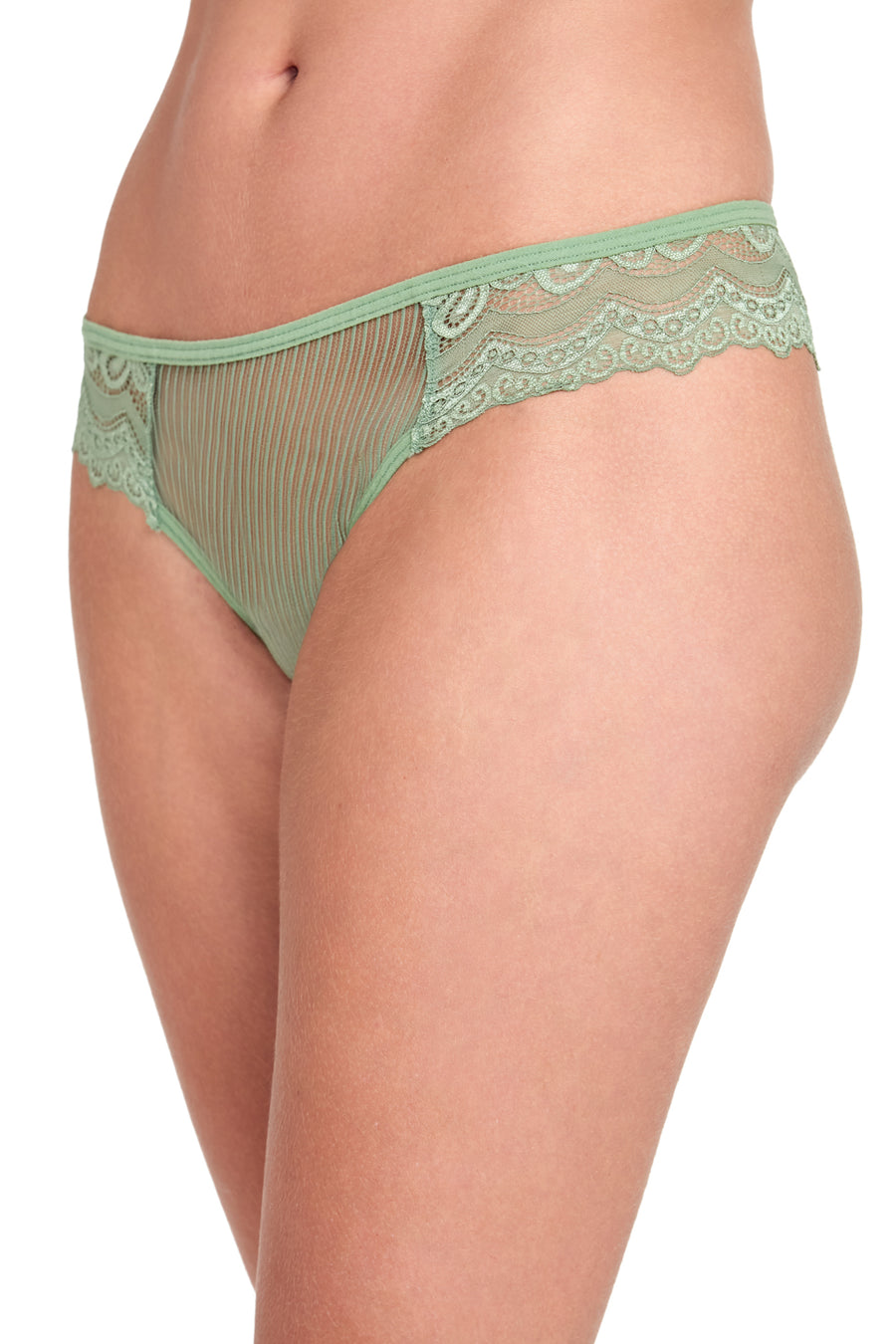 Calcinha Bíquini em Renda Passion Fresh Mint
