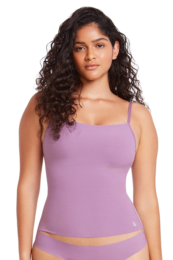 Camiseta Regata com Bojo Orquídea