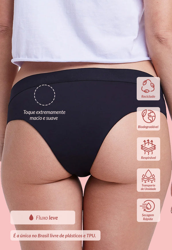 Calcinha Absorvente Biquini M.E.S. Dama Da Noite